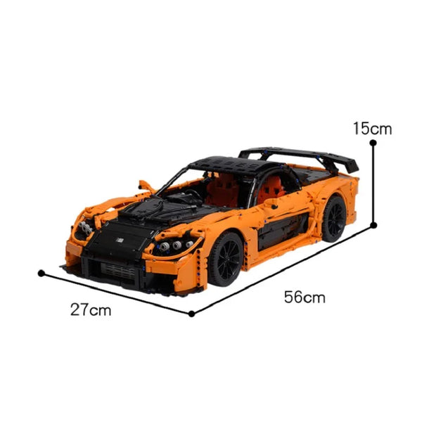 In Stock MOC-57488 Building Blocks Bricks RX-7 -Veilside Fortune Sports Car DIY Assembly Children'S Education Kids for Toys Gift