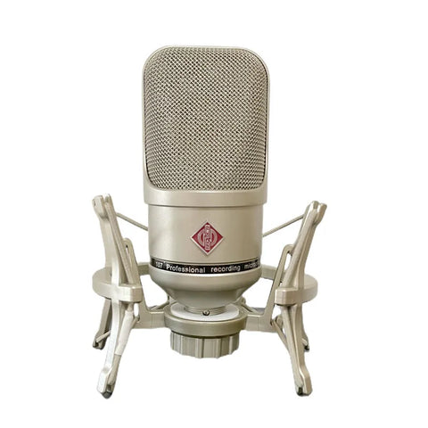 107 Microphone Condenser Professional Microphone Kit with Free LOGO Shock Mount Mic for Gaming Recording Singing Podcast Living