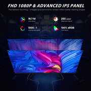 27 Inch 240Hz IPS Gaming Monitor,Full HD Frameless 100% Srgb 1080P Fast IPS Monitor,1Ms Response Time with Freesync and Low Motion Blur,Eye Care Gaming Monitor Vesa,Displayport,Hdmi