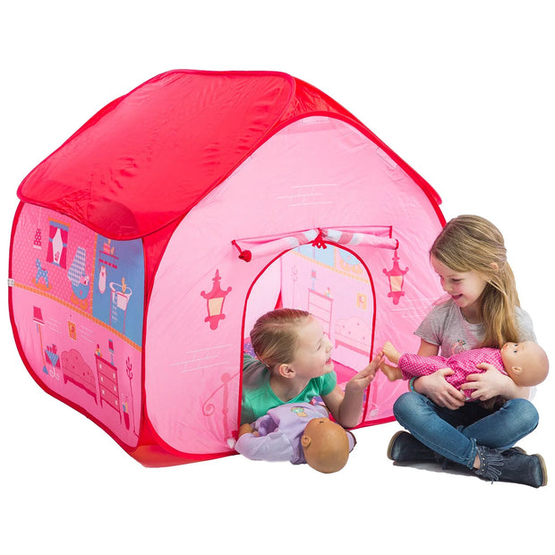 Pop-It-Up Dollhouse Tent with House Playmat