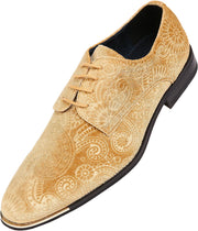 Chadwick, Mens Dress Shoes - Lace up Oxford Shoes for Men - Tuxedo Shoes, Paisley Pattern, Metal Tip, Mens Designer Shoes