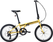 Zizzo Campo 28Lb Lightweight Aluminum Frame Shimano 7-Speed Folding Bike 20-Inch