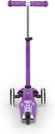 Kickboard - Mini Deluxe LED 3-Wheeled, Lean-To-Steer, Swiss-Designed  Scooter for Preschool Kids with LED Light-Up Wheels, Ages 2-5 (Purple)