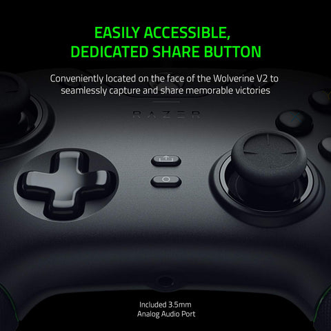 Wolverine V2 Wired Gaming Controller for Xbox Series X|S, Xbox One, PC: Remappable Front-Facing Buttons - Mecha-Tactile Action Buttons and D-Pad - Trigger Stop-Switches - Black