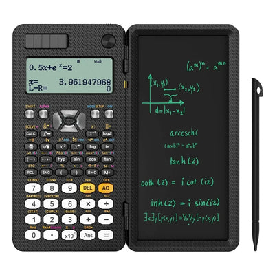 NEWYES 991ES 6.5 Inches Scientific Calculator with LCD Writing Tablet and 417 Functions Solar Energy Science Calculators Notepad Professional Foldable Calculators for School Students Office Assistant