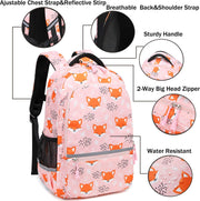 Backpacks for Girls Backpack for School Fox Unicorn Backpack Kids Backpack Set, Preschool Bookbag