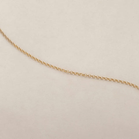 14K Solid Gold Simple Chain Adjustable Bracelet for Women Valentine'S Day Jewelry Gift