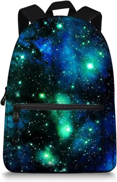 Galaxy Space Print Durale Kids Canvas Bookbag Back to School.