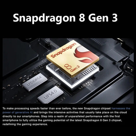 9 Pro 5G Smartphone 120Hz Gaming Phone Snapdragon 8 Gen 3 6.8"AMOLED Screen 16+512GB 80W Charger US Unlocked Cell Phone Black