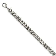 Stainless Steel Polished 24-Inch Curb Chain Necklace