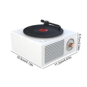 Turntable Multicolor Wireless Speaker Vintage Multi-Function Sound Box Outdoor USB Record Player Studio Hotel Shop Pink