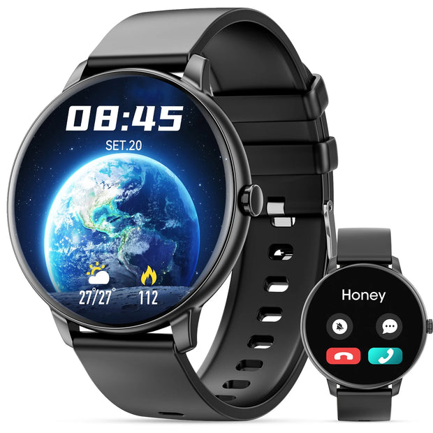 2024 New Women'S Smartwatch, 1.39-Inch HD Touchscreen, Fitness Tracker, Multi-Sport Mode, Wireless Calling, for Android and Iphone Devices (Black)