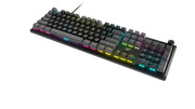 K70 CORE RGB Wired Gaming Mechanical Keyboard with Pre-Lubricated  MLX Red Linear Key Switches, Media Control Dial, Sound Dampening, Icue Compatibility, QWERTY NA Layout - Grey