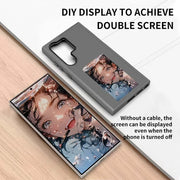 For Samsung Galaxy S23 S24 Ultra AI Smart Four-Color Diy E-Ink Screen Case with NFC High End Frosted Covers Mobile Phone Case