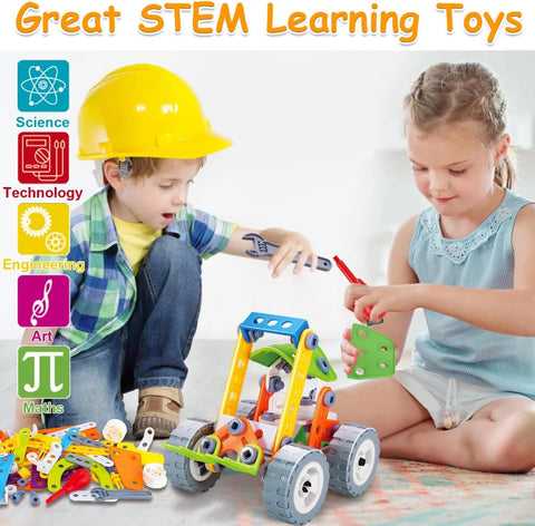 10 in 1 STEM Toys for 5 6 7 8+ Year Old Boy Birthday Gifts Building Toys for Kids Ages 4-8 5-7 6-8 Educational Stem Activities Robot Toy for Boys 4-6 4-7 Build and Play Construction Set Creative Games