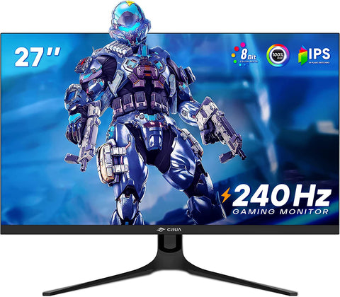 27 Inch 240Hz IPS Gaming Monitor,Full HD Frameless 100% Srgb 1080P Fast IPS Monitor,1Ms Response Time with Freesync and Low Motion Blur,Eye Care Gaming Monitor Vesa,Displayport,Hdmi