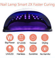 220W Nail Dryer LED Lamp UV Light Polish Gel Curing Machine Electric Manicure