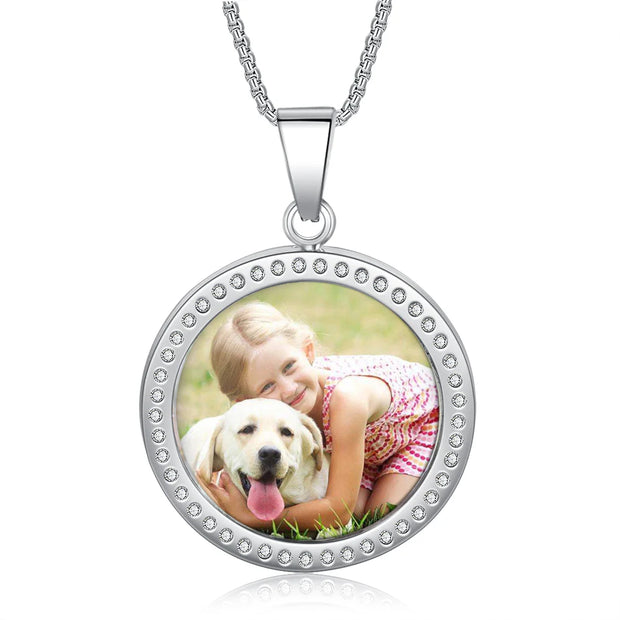 Personalized Stainless Steel Photo Pendant Necklace