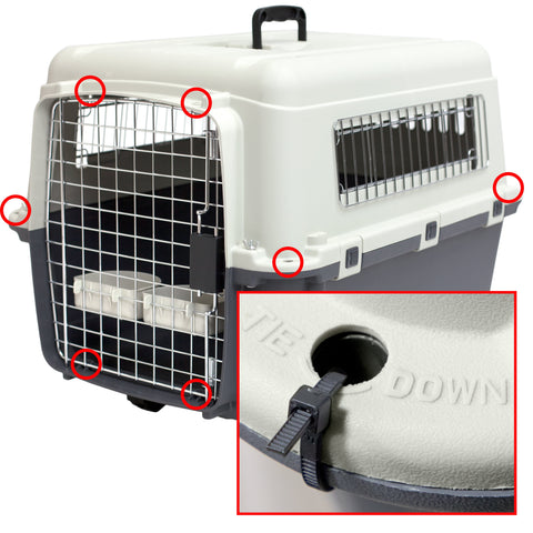 Plastic Dog IATA Airline Approved Kennel Carrier, Large, 1 Piece