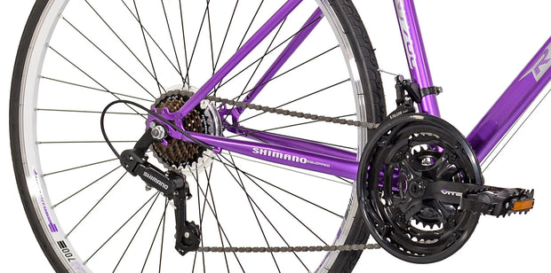 700C Women'S Roadtech Road Bicycle, Purple/White