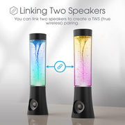 Vortex Tornado TWS Bluetooth Speaker, 7 LED Light Show, Portable Speaker, Tornado Feature, Connect 2 Speakers at a Time, Bass Boosted, Home and Outdoor Speaker, Rechargeable Speaker