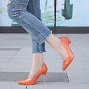 Women’S Gina High Heeled Pumps, Pointed Toe Court Shoes, Steel Heeled Closed Toe Shoes, High Heel Dress Pumps Shoes