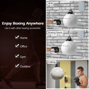 Goplus 18'' 110Lbs Heavy Water Filled Punching Aqua Training Boxing Bag Home Gym Hook White