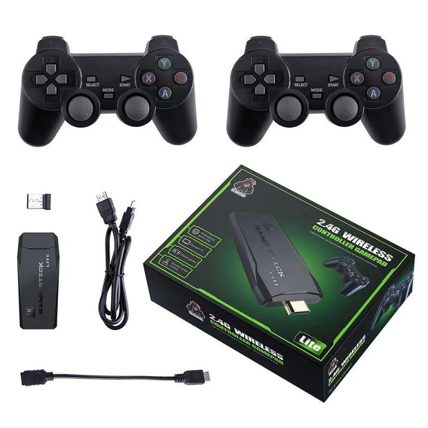 Retro Video Game Console with 10888 Games Wireless 4K 64GB Arcade Classic Game Console with 2 Joysticks Gaming Console and Controller for TV