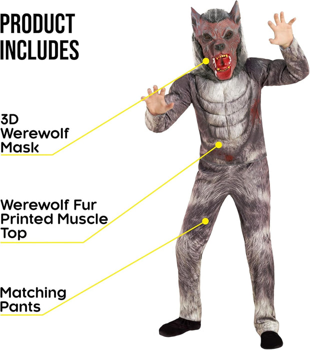 Werewolf Costume Kids Wolf Costume Kids Werewolf Costume Big Bad Wolf Costume Kids Halloween Costumes for Boys Wolf