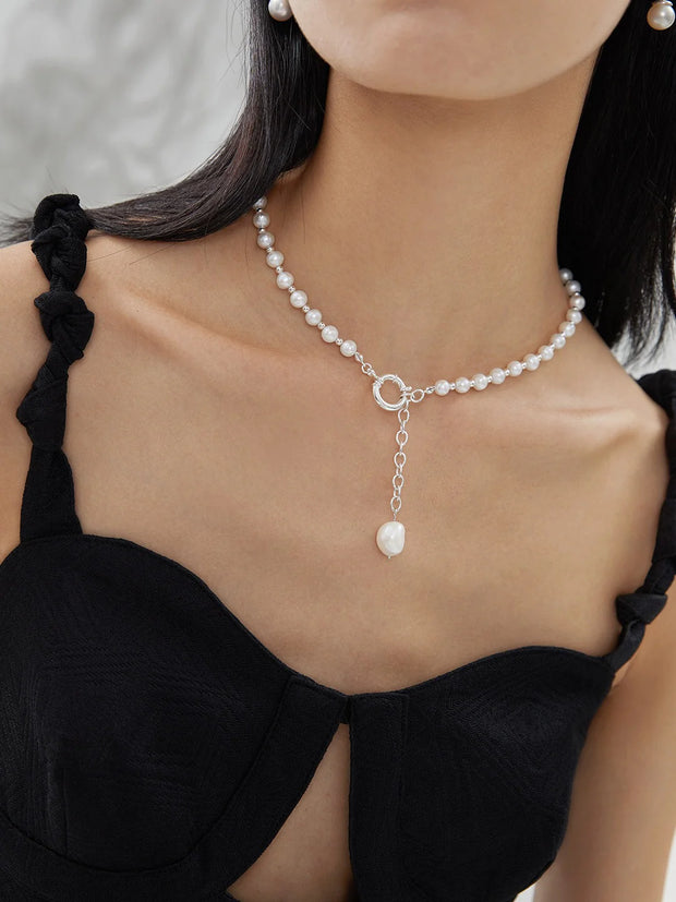 Pearl Pendant Adjustable Necklace