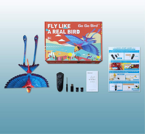 Remote Control Bird Toy, RC Helicopters, Bionic Flying Bird Toys, Mini Drone-Tech Toy, Smart Flying Easy Control Indoor Outdoor RC Toy for Kids, Boys and Girls, , Blue