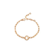 Gold Charm Carrier Bracelet Chain