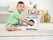 Electronic Washer | Realistic Toy Washing Machine for Children Aged 3+ | Equipped with Lights and Buttons to Spark Their Imagination , Grey