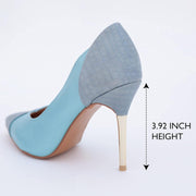 Women’S Gina High Heeled Pumps, Pointed Toe Court Shoes, Steel Heeled Closed Toe Shoes, High Heel Dress Pumps Shoes