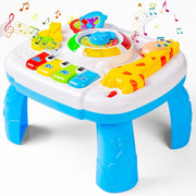 Baby Musical Toys 6 to 12 Months Early Educational Activity Table for Toddlers 1-3 Learning Table Baby Boy Girls Toys 12-18 Months Best Birthday Gifts 9.6X8.6X6.0 Inches