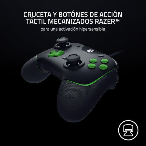 Wolverine V2 Wired Gaming Controller for Xbox Series X|S, Xbox One, PC: Remappable Front-Facing Buttons - Mecha-Tactile Action Buttons and D-Pad - Trigger Stop-Switches - Black