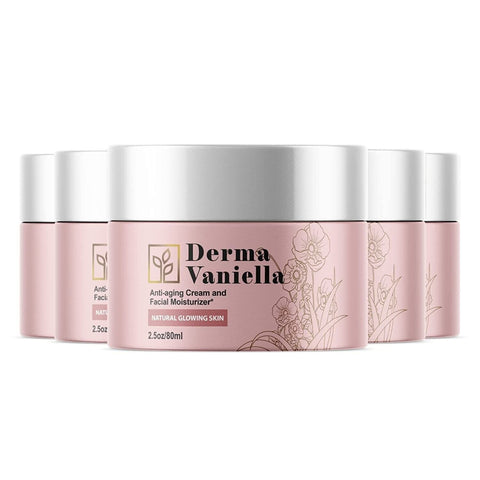 (5 Pack) Derma Vaniella Anti-Aging Cream - Skin Tightening Facial Moisturizer