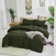 Army Green Comforter Set King 3Pcs Dark Green Bedding Comforter Sets Olive Green Comforter King Hunter Green Comforter Soft Military Green Comforter Sets King