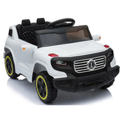 Ride on Car with 35W 6V 7AH Battery Children Car Pre-Programmed Music and Electric Car Remote Control White