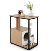 Cat Furniture End Table Cat House with Scratching Post