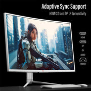 39" Curved Ultrawide Gaming Monitor, 2560X1440, HDR400, 165Hz, White