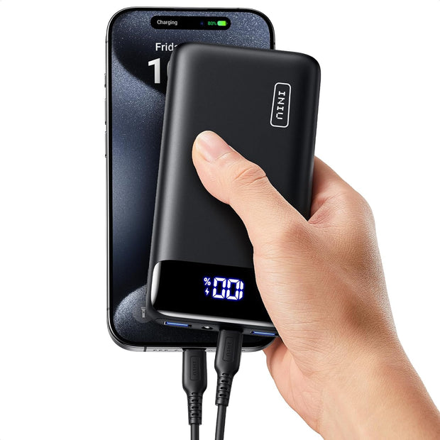 Portable Charger, 22.5W 20000Mah USB C in & Out Power Bank Fast Charging, PD 3.0+QC 4.0 LED Display Phone Battery Pack Compatible with Iphone 15 14 13 12 Pro Samsung S21 Google Ipad Tablet, Etc