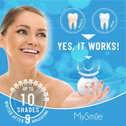 Teeth Whitening Kit with 5-LED Light, Non-Sensitive Mint Flavor 35%CP Teeth Whitening Gel, Tooth Whitener