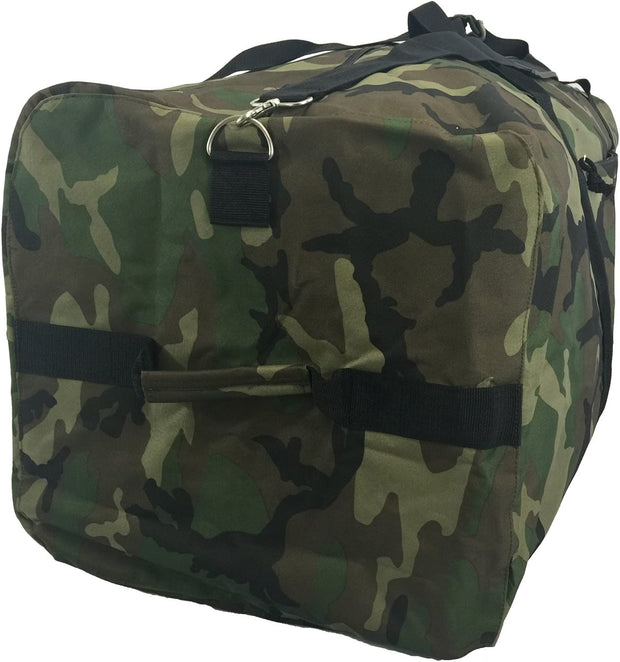 Heavy Duty Cargo Duffel Large Sport Gear Drum Set Equipment Hardware Travel Bag Rooftop Rack Bag (30" X 15" X 15", Camouflage)