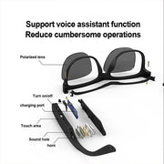 Smart Glasses Headset Wireless Bluetooth 5.0 Sunglasses Outdoor Sport Earphone Calling Music Anti-Blue Eyeglasses