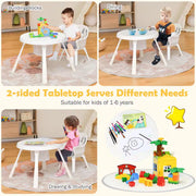 6-In-1 Baby High Chair Infant Activity Center with Height Adjustment