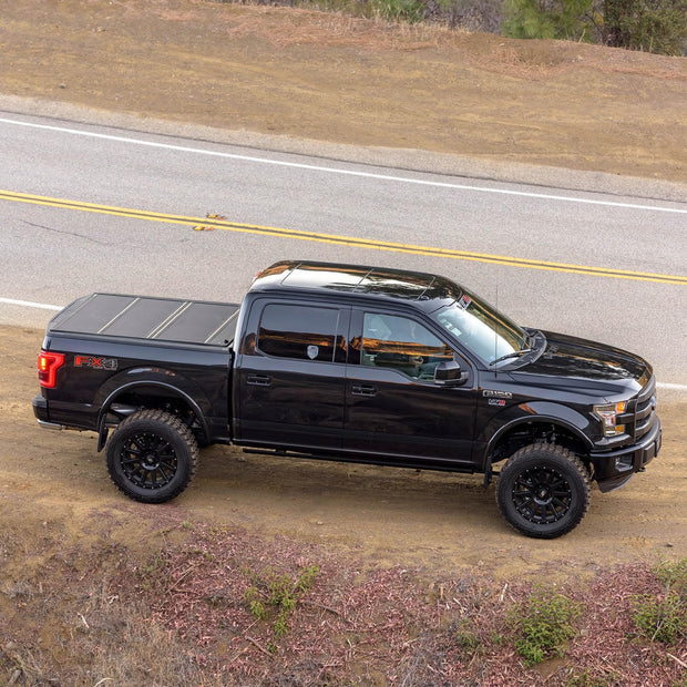 Realtruck  flip MX4 Hard Folding Truck Bed Tonneau Cover | 448131 | Fits 2019 - 2024 Chevy/Gmc Silverado/Sierra, Works W/ Multipro/Flex Tailgate 6' 7" Bed (79.4")