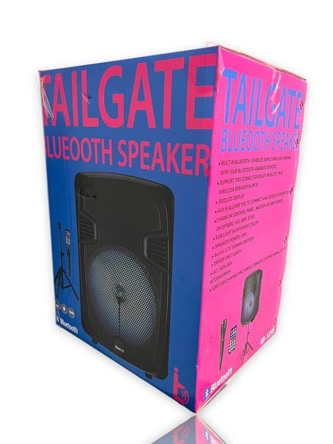 12" in 4000W Jumbo Large Party Speaker Bluetooth Heavy Bass Sound Party & Mic