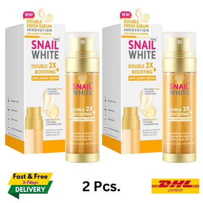 2X Namu Life Snail White Double Boosting Anti-Aging Serum 80Ml