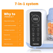 Baby Food Maker, Multi-Function Baby Food Processor, Steamer Puree Blender, Auto Cooking & Grinding, Baby Food Warmer Mills Machine with Touch Screen Control, Blue